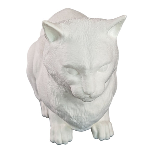 Snuggles: The Cozy and Content Feline Cat Figurine