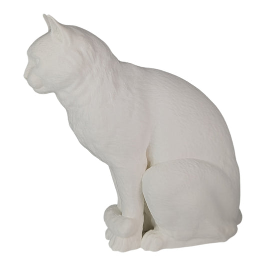 Cleo: The Curious Feline Observer Cat Figurine