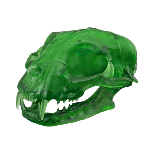 The Emerald Specimen: Life-Size Cat Skull