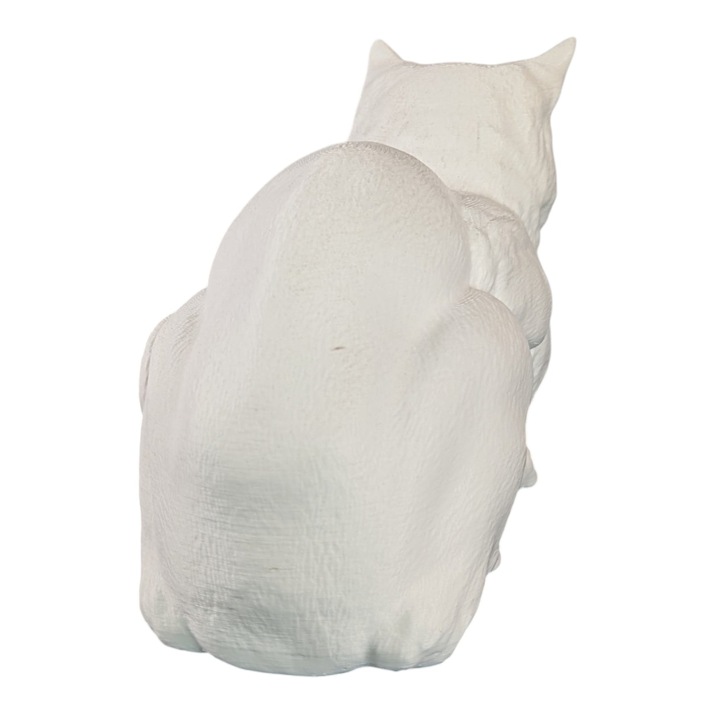 Snuggles: The Cozy and Content Feline Cat Figurine