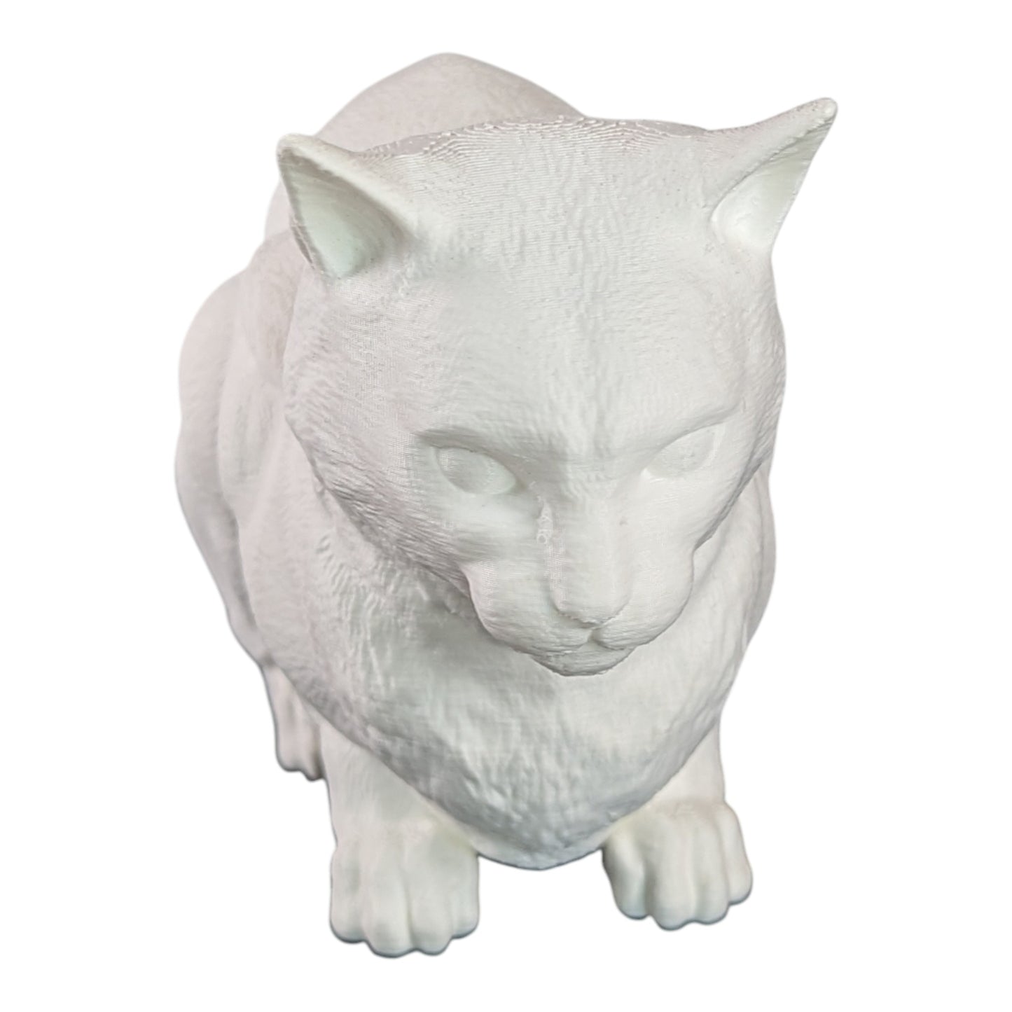 Snuggles: The Cozy and Content Feline Cat Figurine