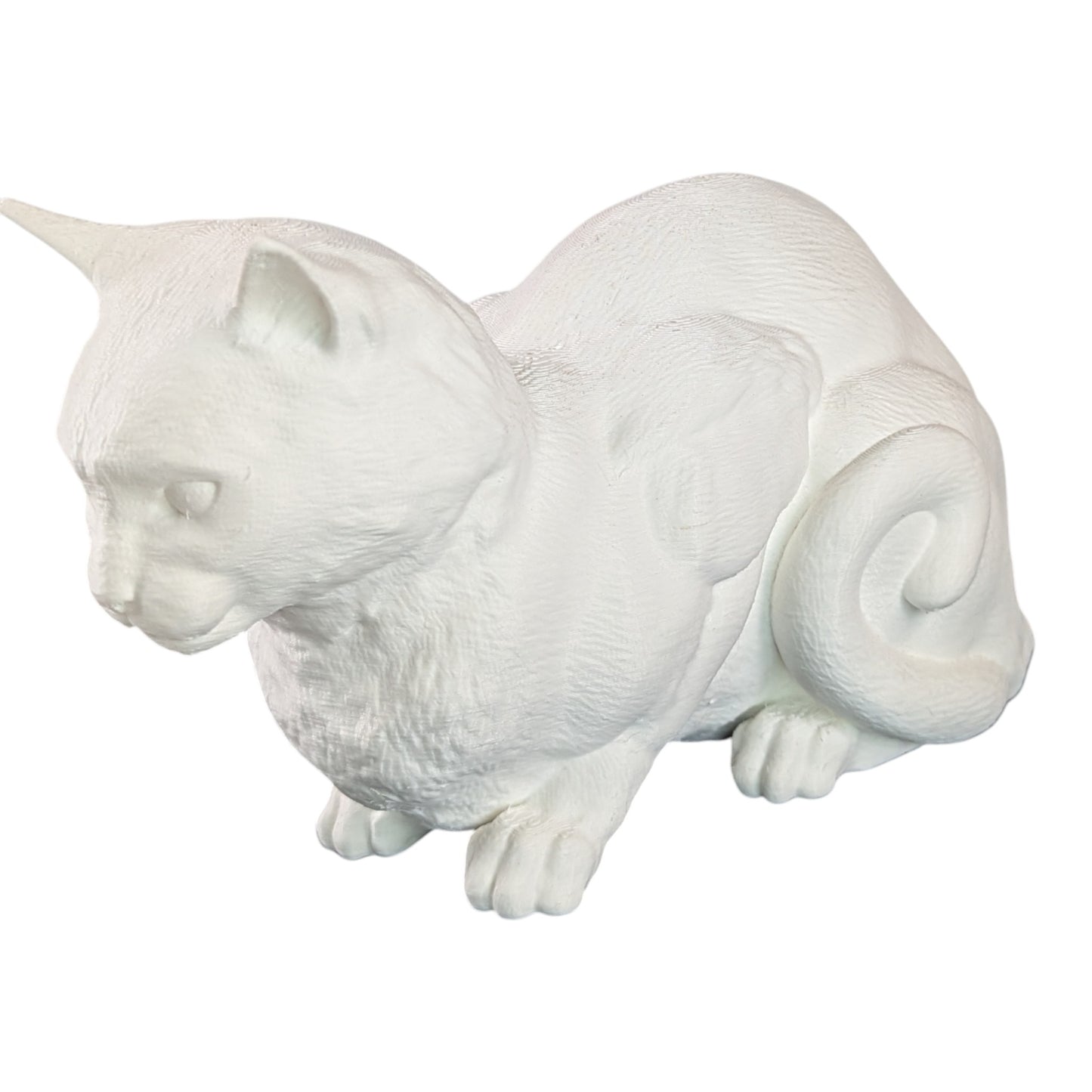 Snuggles: The Cozy and Content Feline Cat Figurine