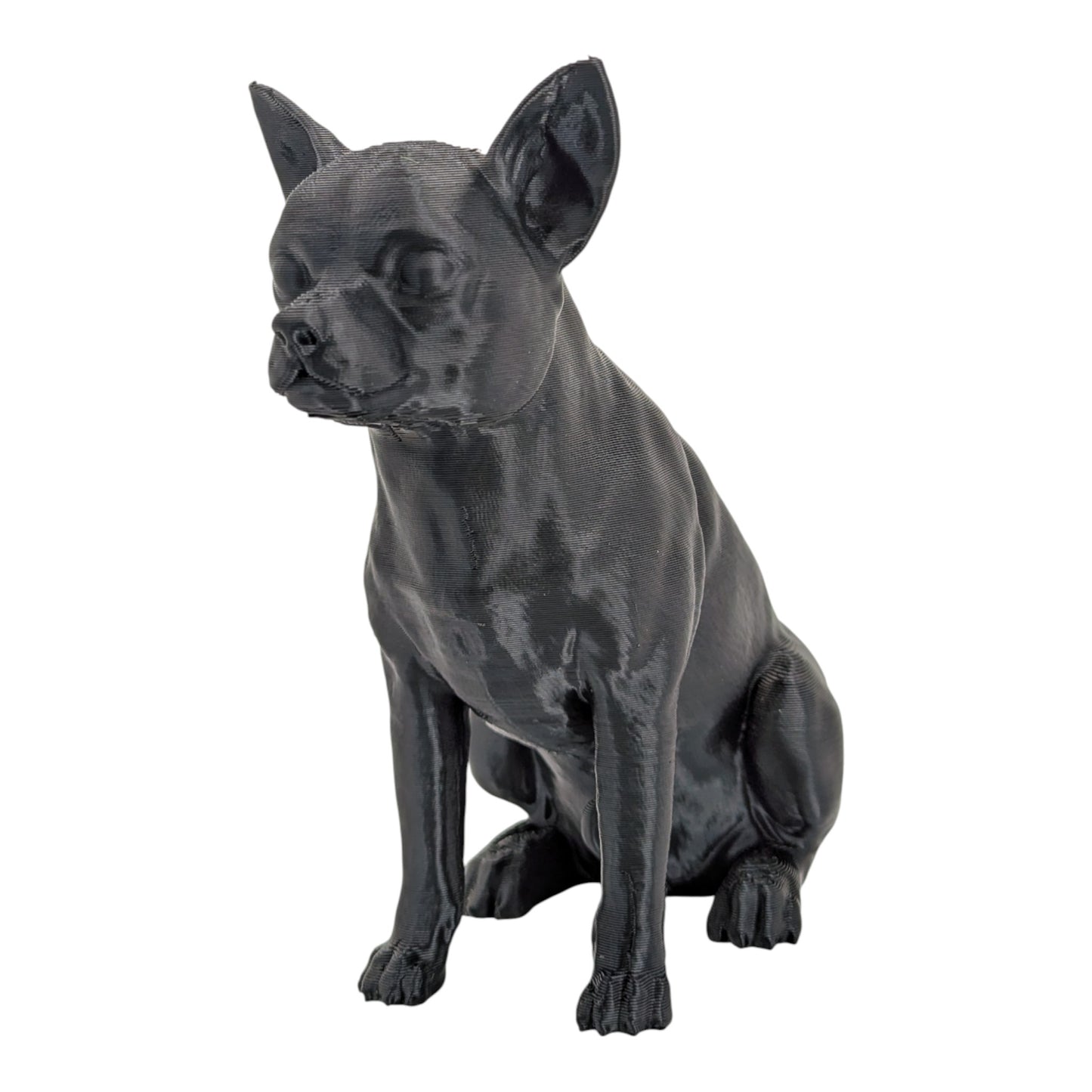 Chiquito: The Alert and Adorable Sitting Chihuahua Dog Figurine