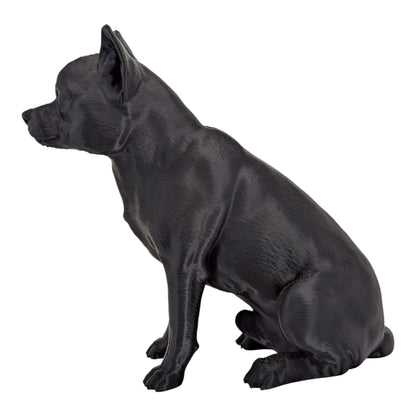 Chiquito: The Alert and Adorable Sitting Chihuahua Dog Figurine