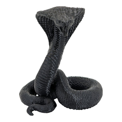 Raja: The Majestic Curled Cobra Figurine