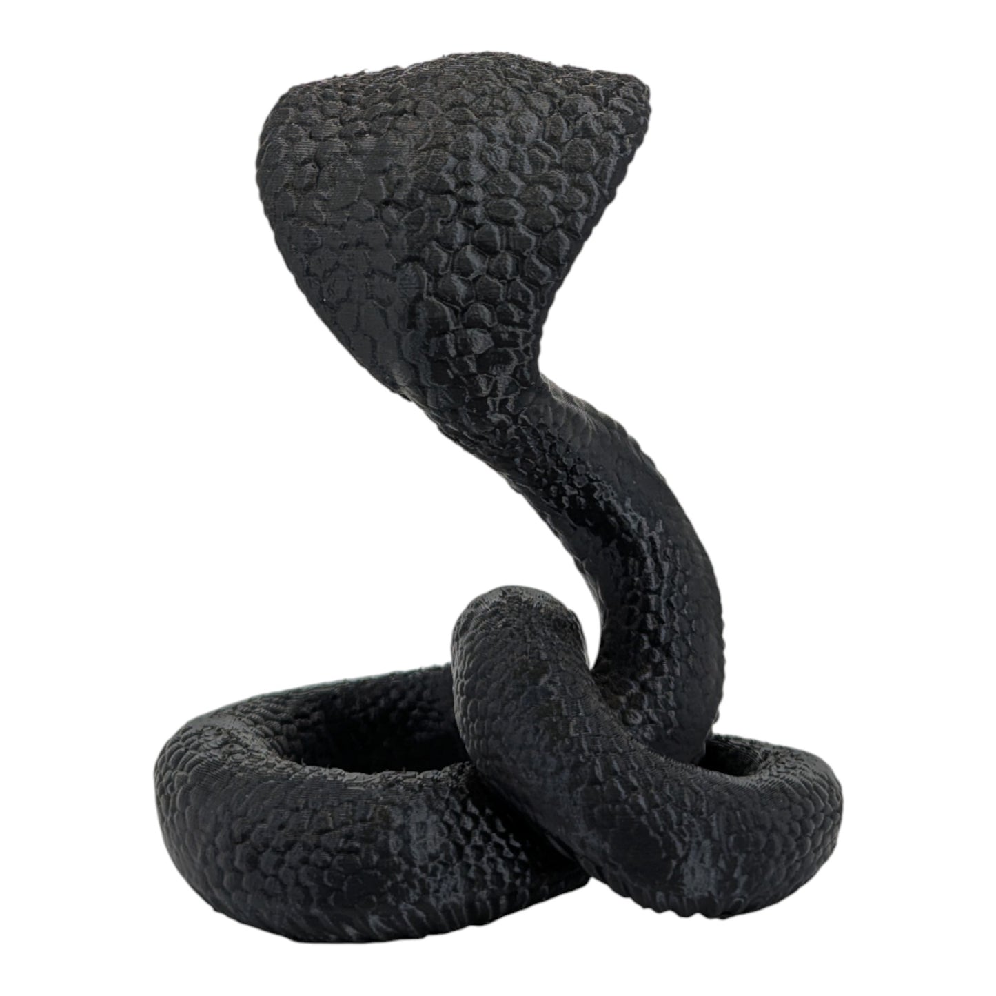 Raja: The Majestic Curled Cobra Figurine