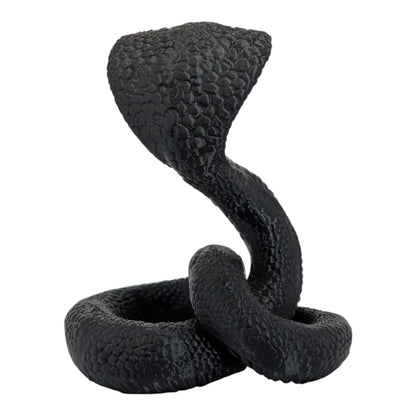 Raja: The Majestic Curled Cobra Figurine