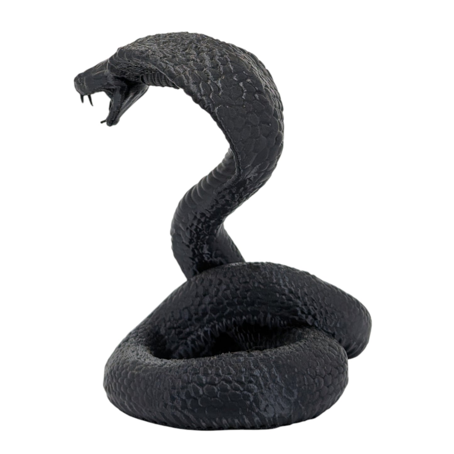 Raja: The Majestic Curled Cobra Figurine