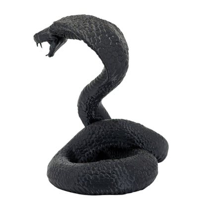 Raja: The Majestic Curled Cobra Figurine
