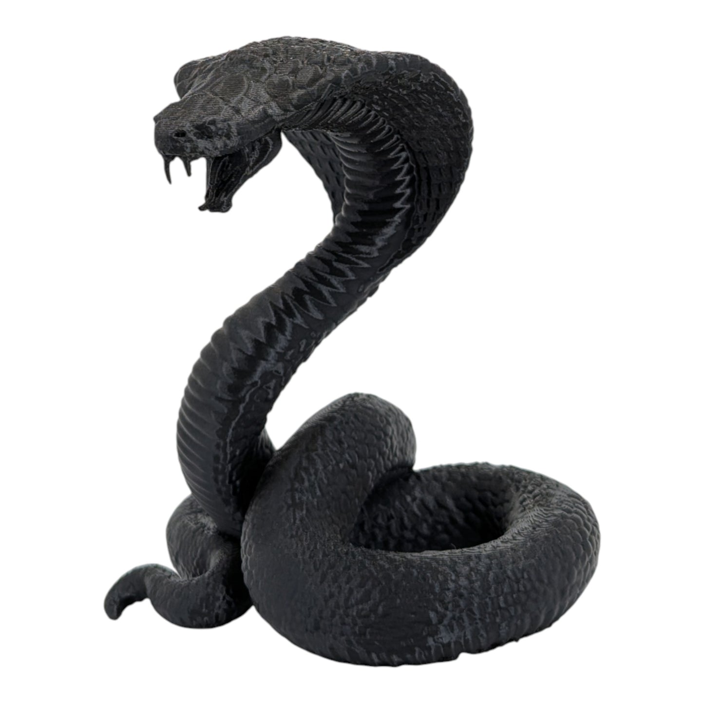 Raja: The Majestic Curled Cobra Figurine