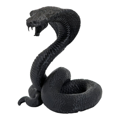 Raja: The Majestic Curled Cobra Figurine