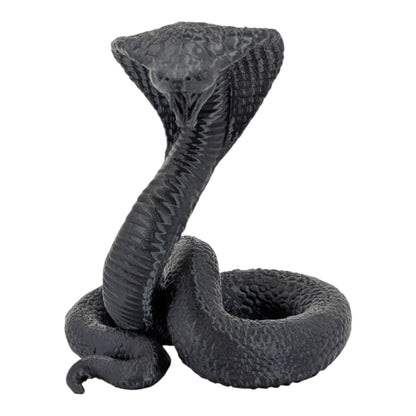 Raja: The Majestic Curled Cobra Figurine