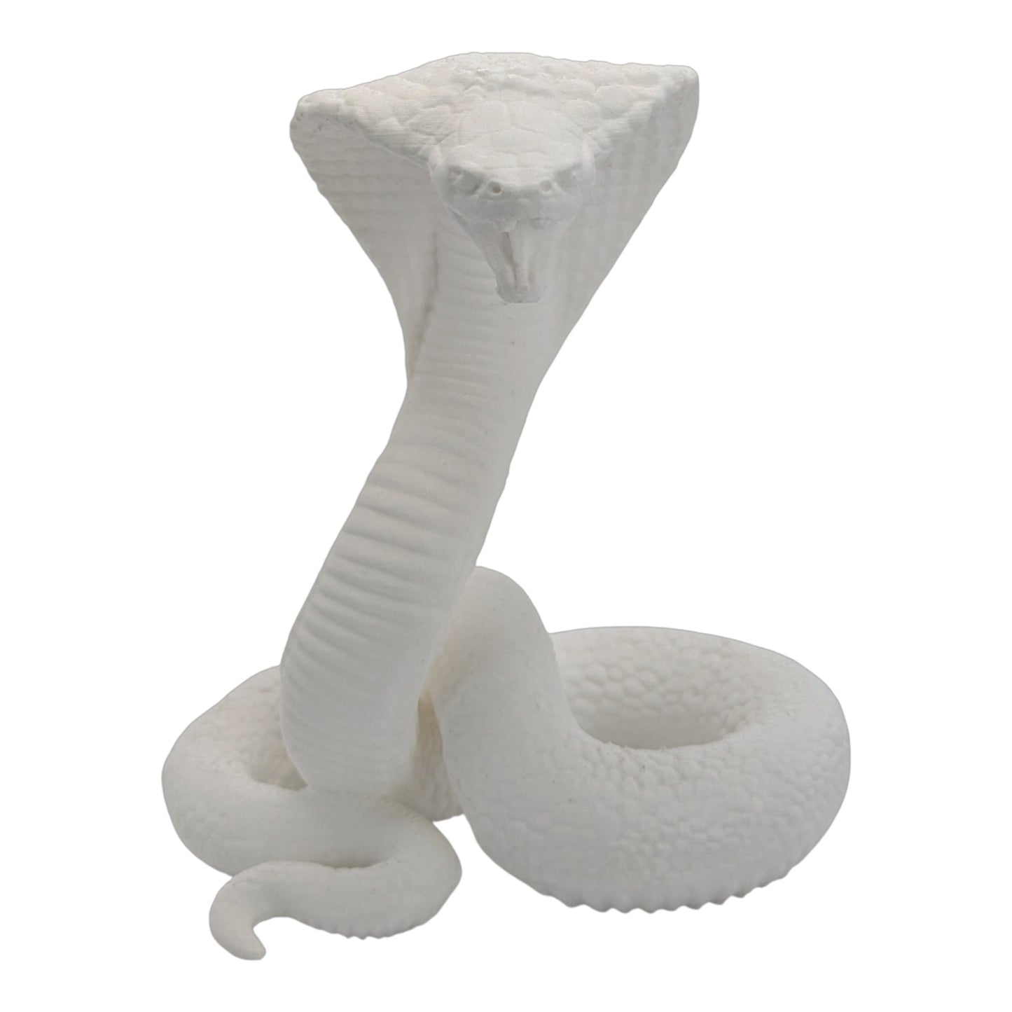 Raja: The Majestic Curled Cobra Figurine