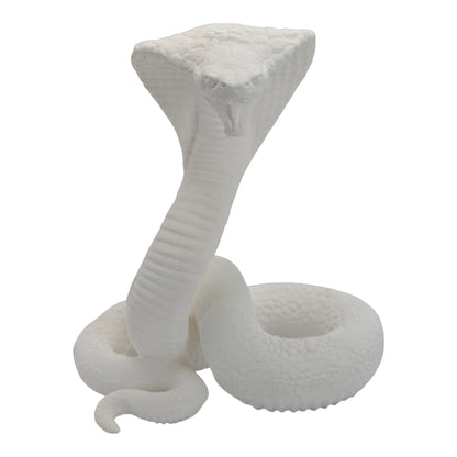 Raja: The Majestic Curled Cobra Figurine