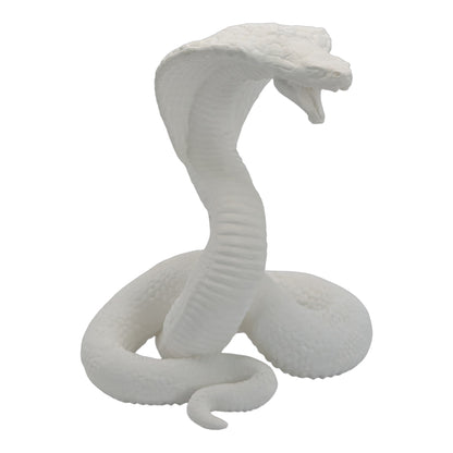 Raja: The Majestic Curled Cobra Figurine
