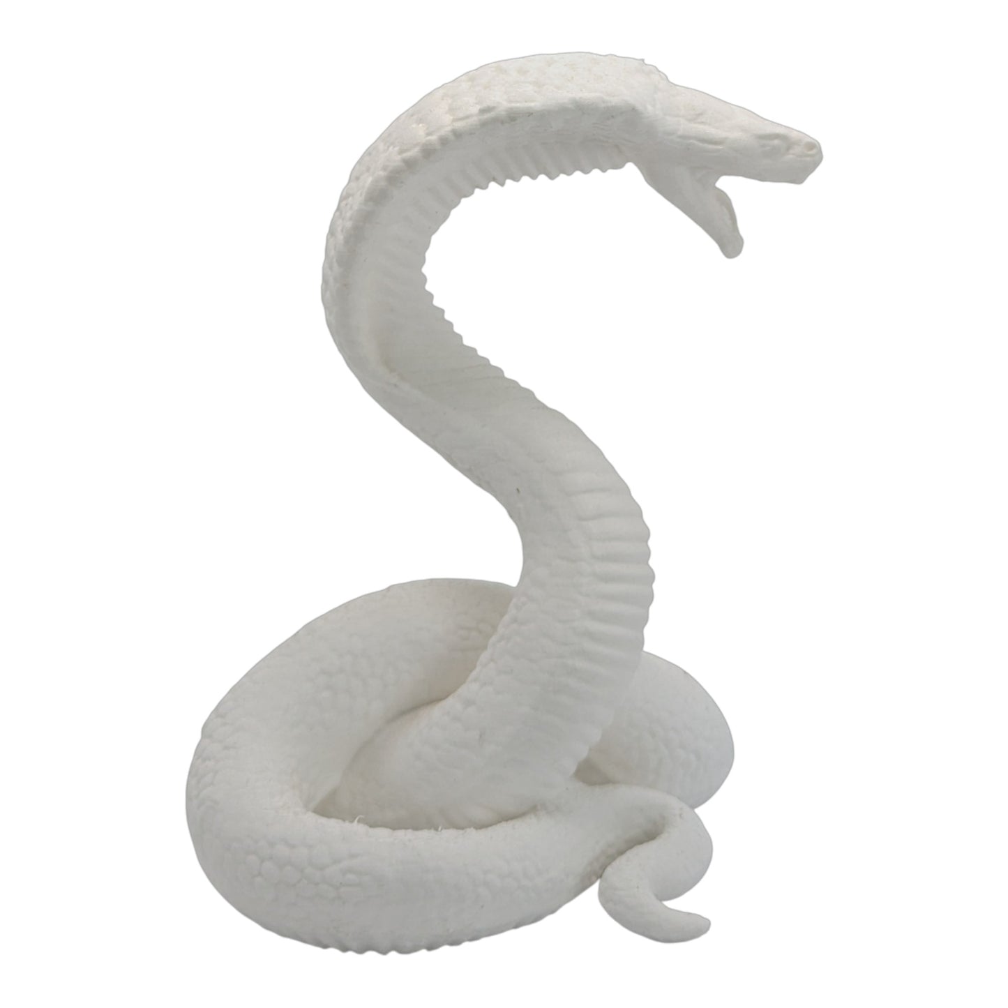 Raja: The Majestic Curled Cobra Figurine