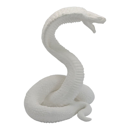 Raja: The Majestic Curled Cobra Figurine