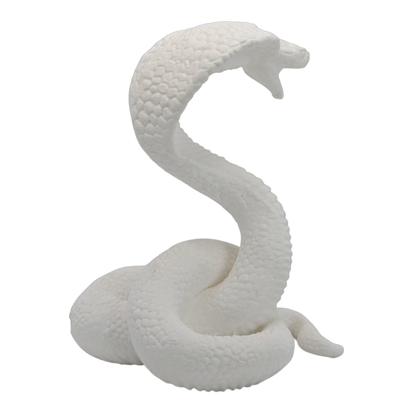 Raja: The Majestic Curled Cobra Figurine