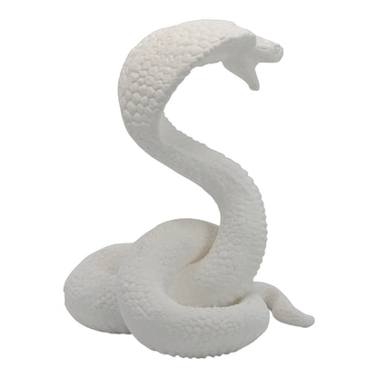 Raja: The Majestic Curled Cobra Figurine