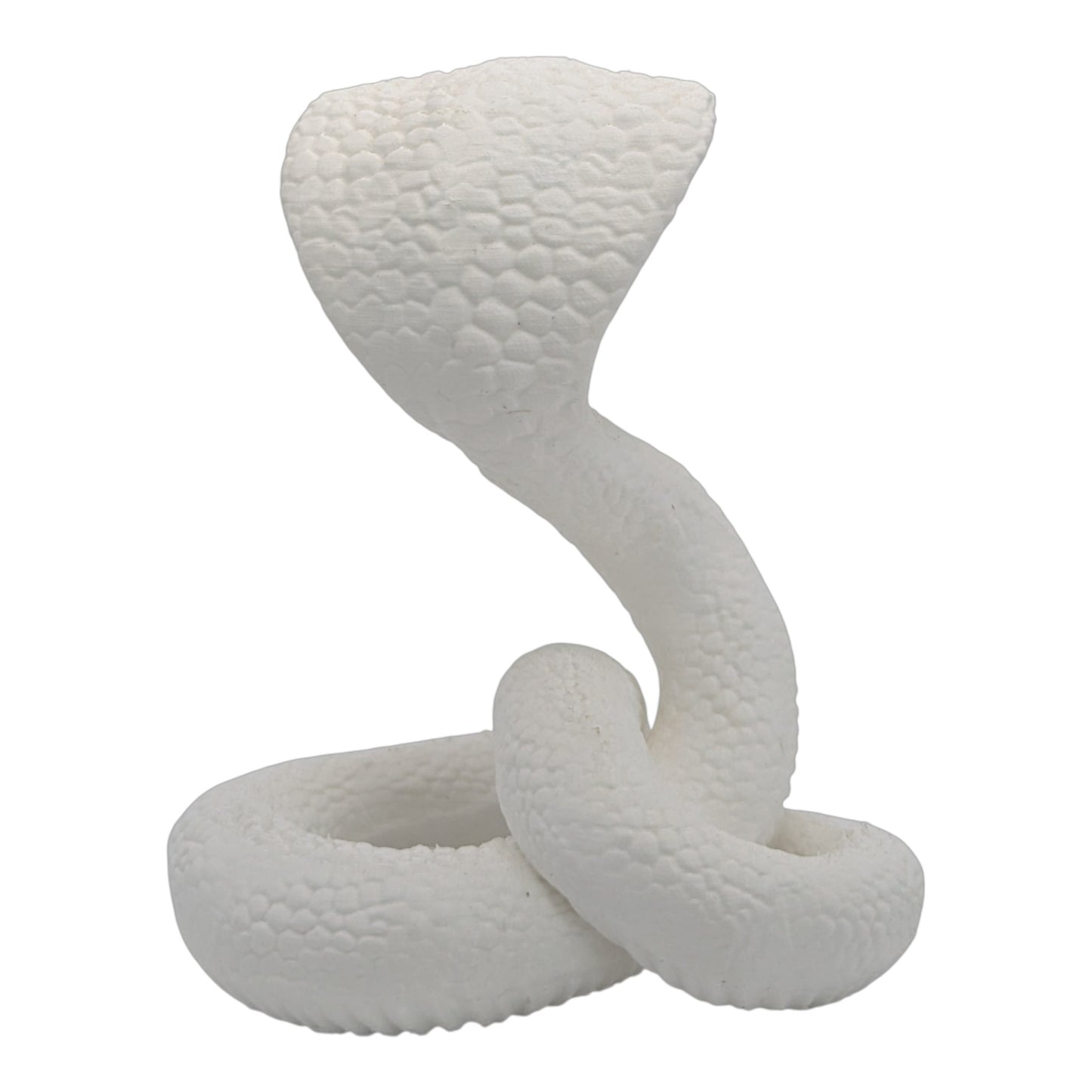 Raja: The Majestic Curled Cobra Figurine