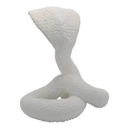 Raja: The Majestic Curled Cobra Figurine