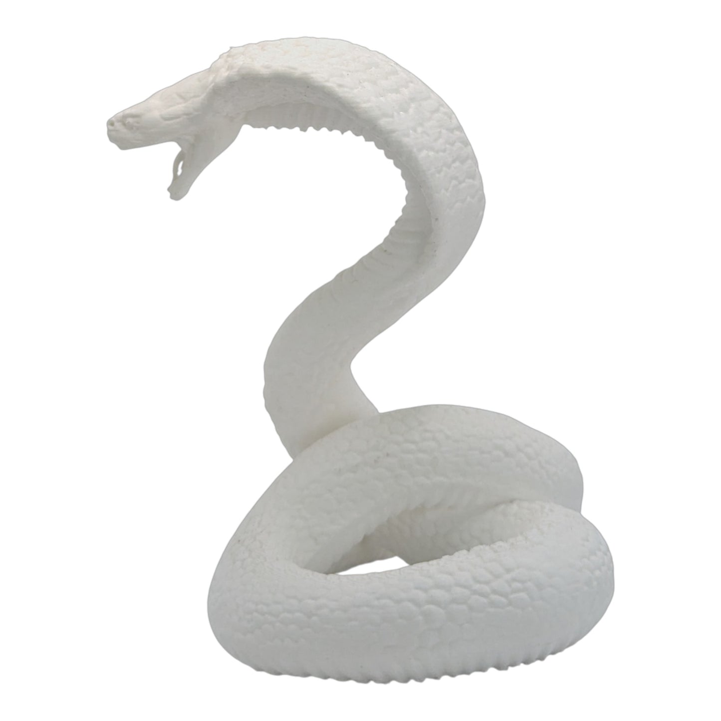 Raja: The Majestic Curled Cobra Figurine