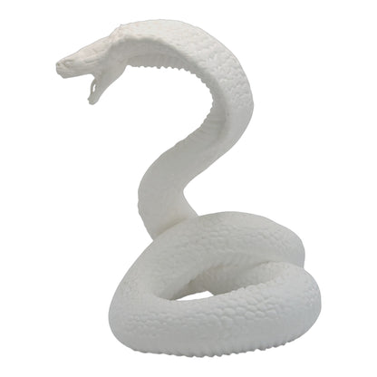 Raja: The Majestic Curled Cobra Figurine