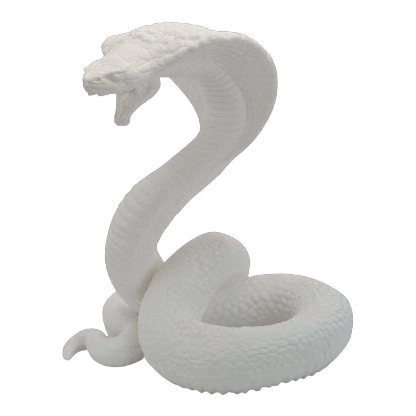 Raja: The Majestic Curled Cobra Figurine