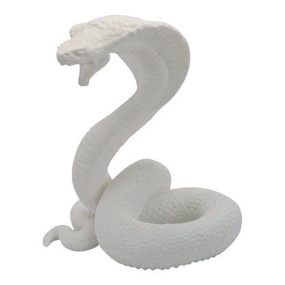 Raja: The Majestic Curled Cobra Figurine