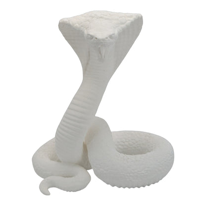 Raja: The Majestic Curled Cobra Figurine