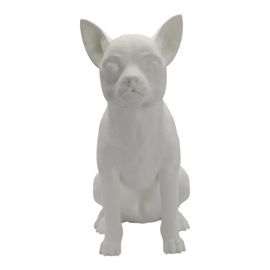 Chiquito: The Alert and Adorable Sitting Chihuahua Dog Figurine