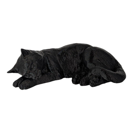 Luna: The Picture of Peaceful Slumbing Cat Figurine