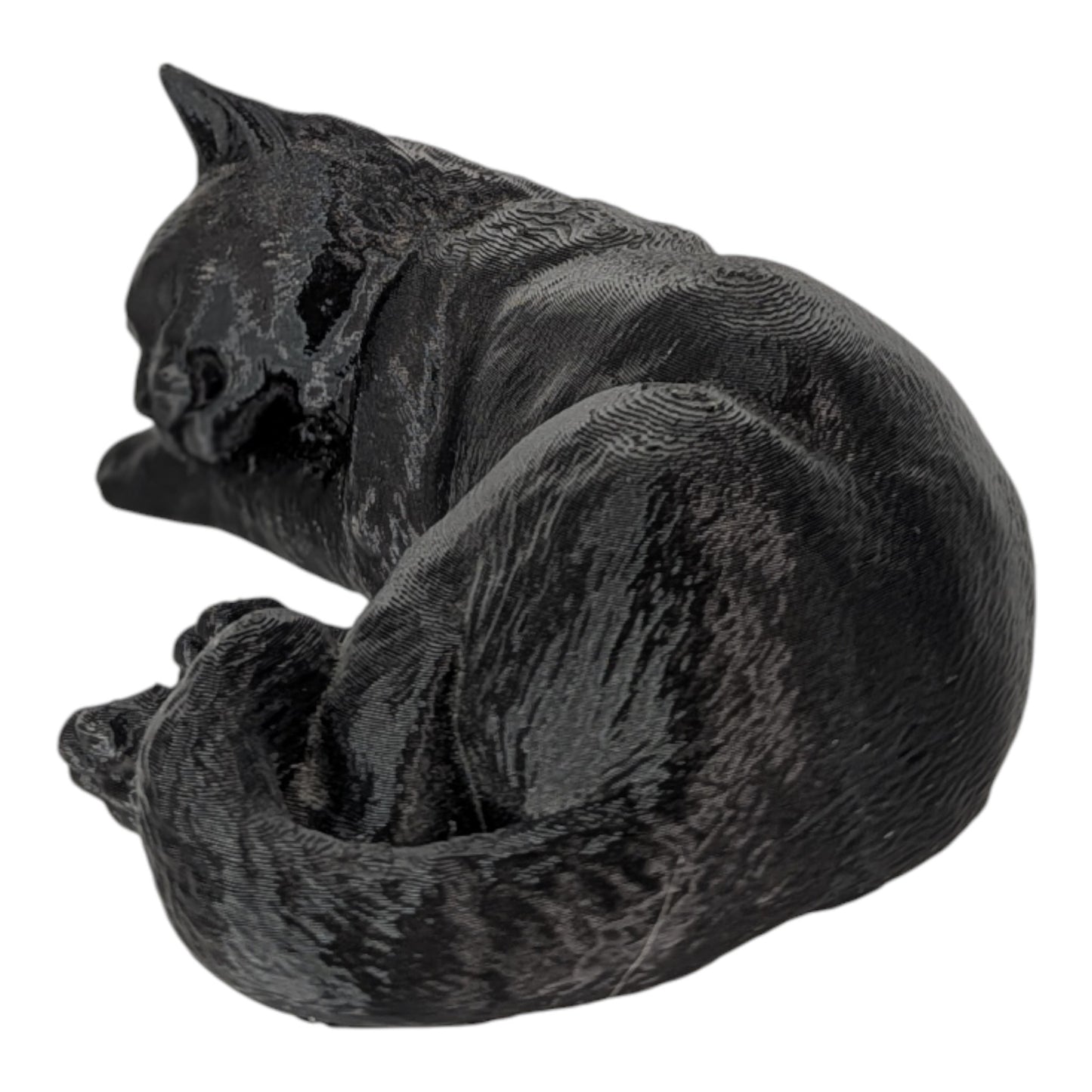 Luna: The Picture of Peaceful Slumbing Cat Figurine