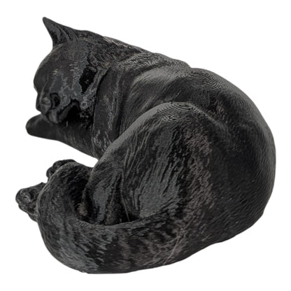 Luna: The Picture of Peaceful Slumbing Cat Figurine