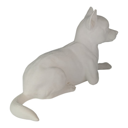 Ren: The Relaxed and Lounging Chihuahua Dog Figurine