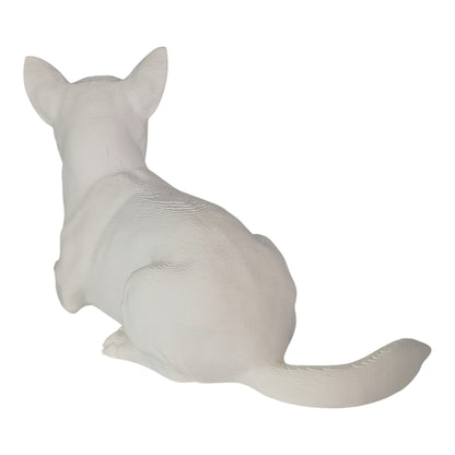 Ren: The Relaxed and Lounging Chihuahua Dog Figurine