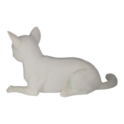 Ren: The Relaxed and Lounging Chihuahua Dog Figurine