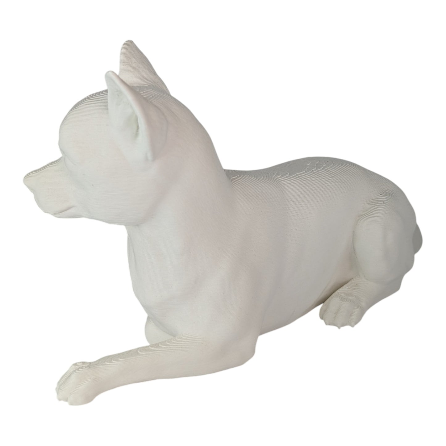 Ren: The Relaxed and Lounging Chihuahua Dog Figurine