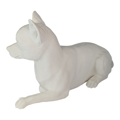 Ren: The Relaxed and Lounging Chihuahua Dog Figurine