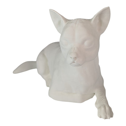 Ren: The Relaxed and Lounging Chihuahua Dog Figurine
