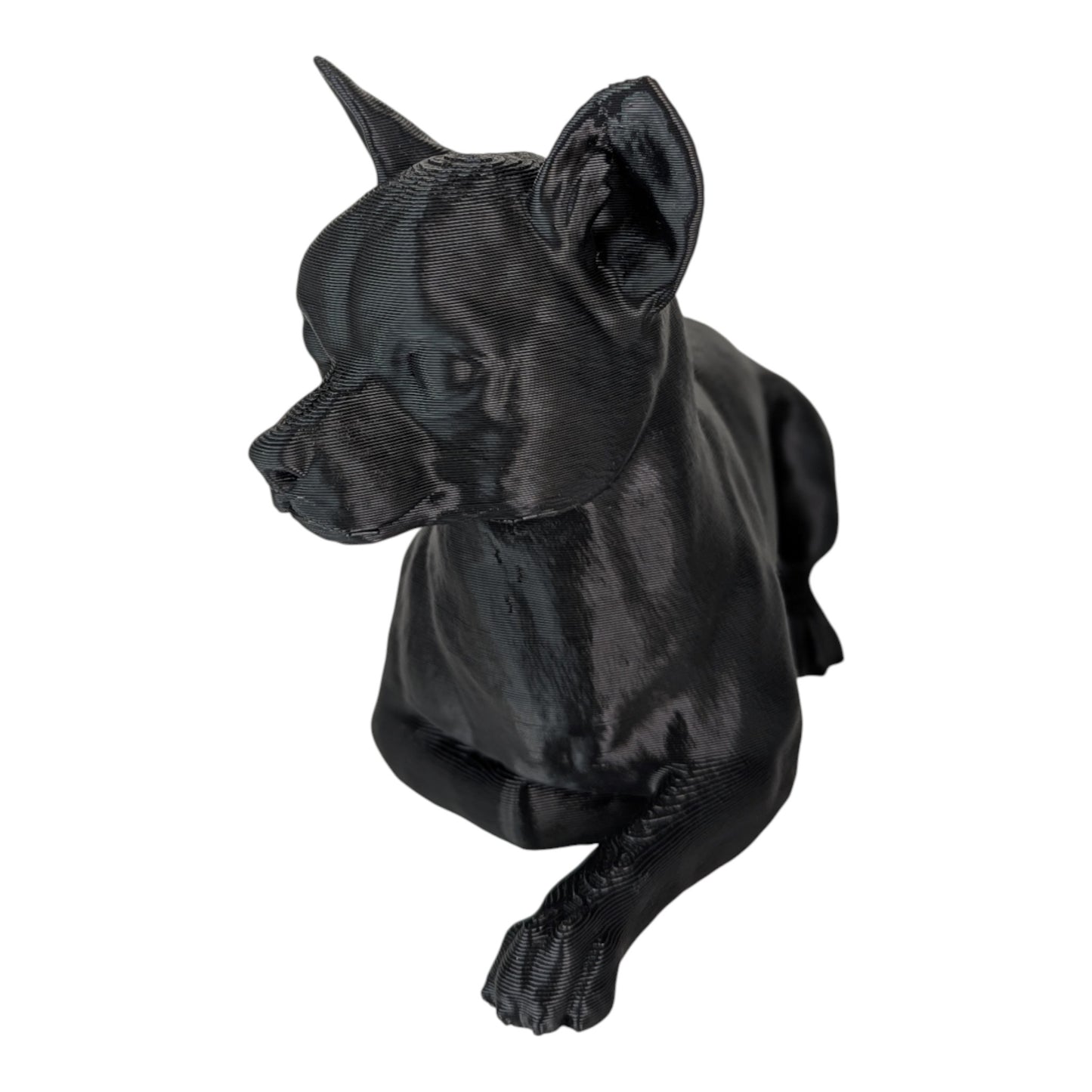 Ren: The Relaxed and Lounging Chihuahua Dog Figurine