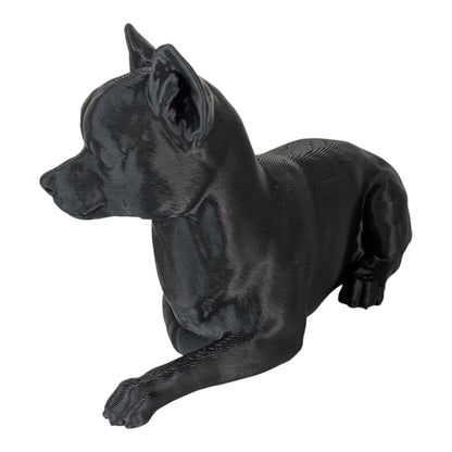 Ren: The Relaxed and Lounging Chihuahua Dog Figurine