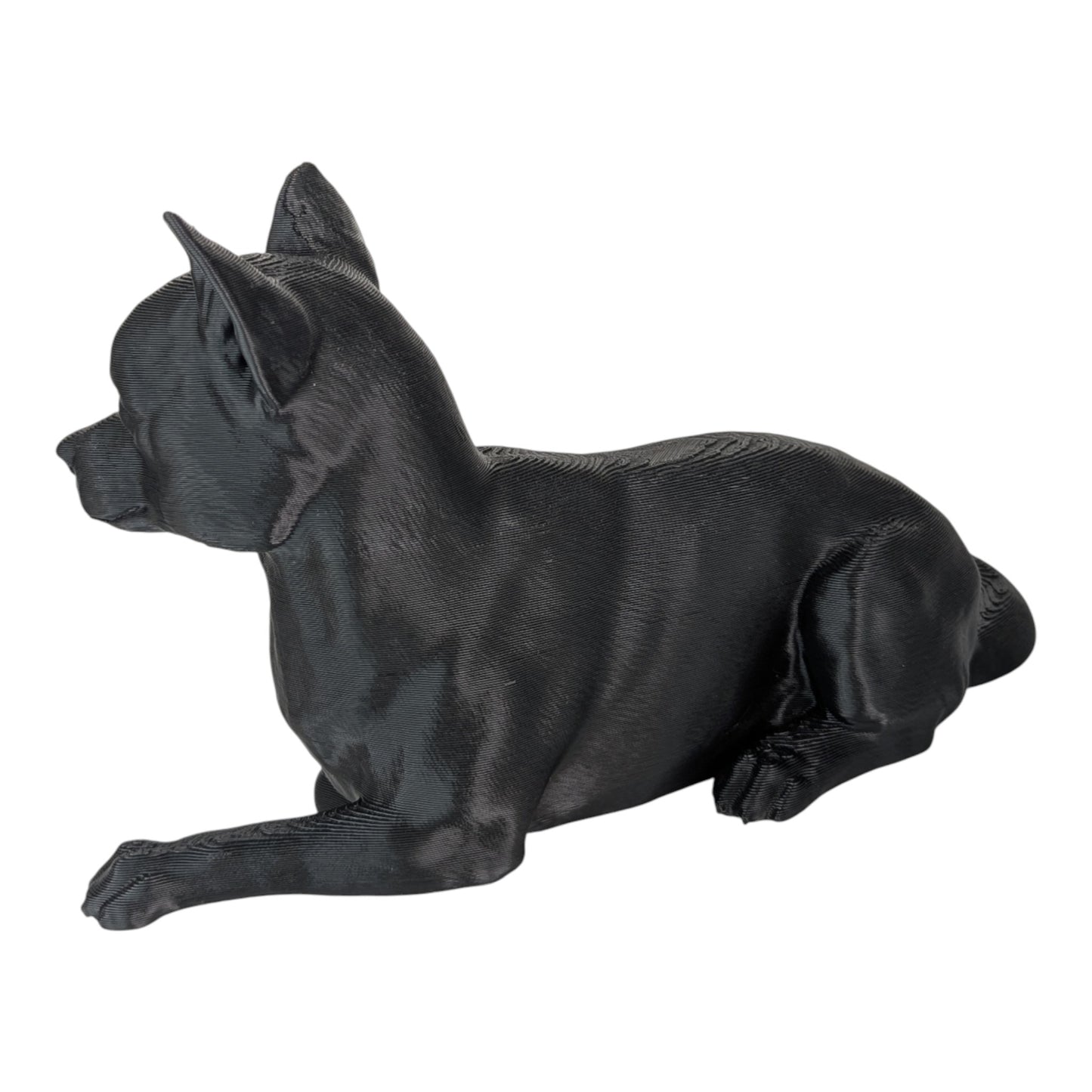 Ren: The Relaxed and Lounging Chihuahua Dog Figurine