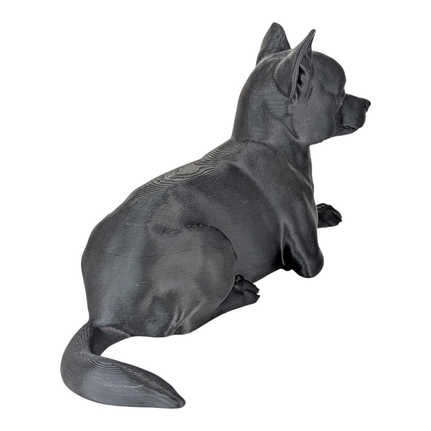 Ren: The Relaxed and Lounging Chihuahua Dog Figurine