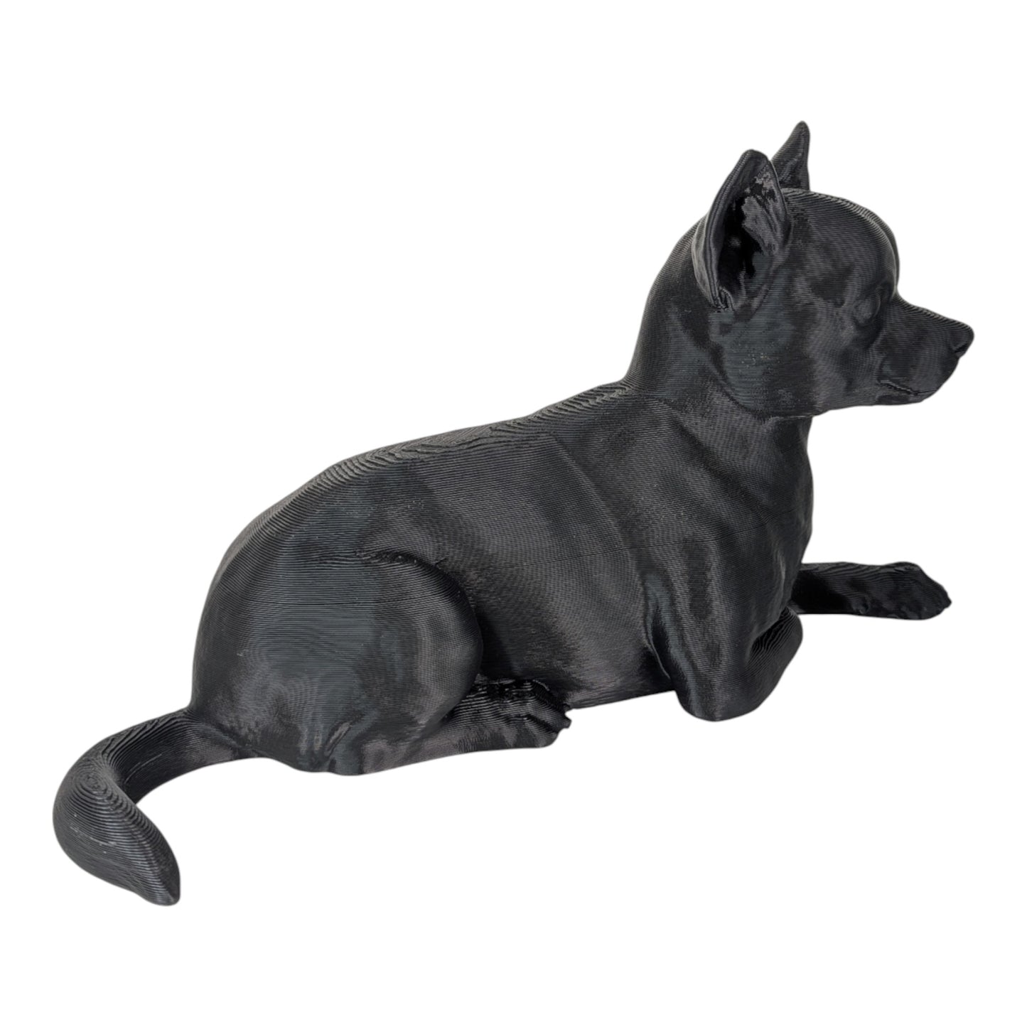 Ren: The Relaxed and Lounging Chihuahua Dog Figurine