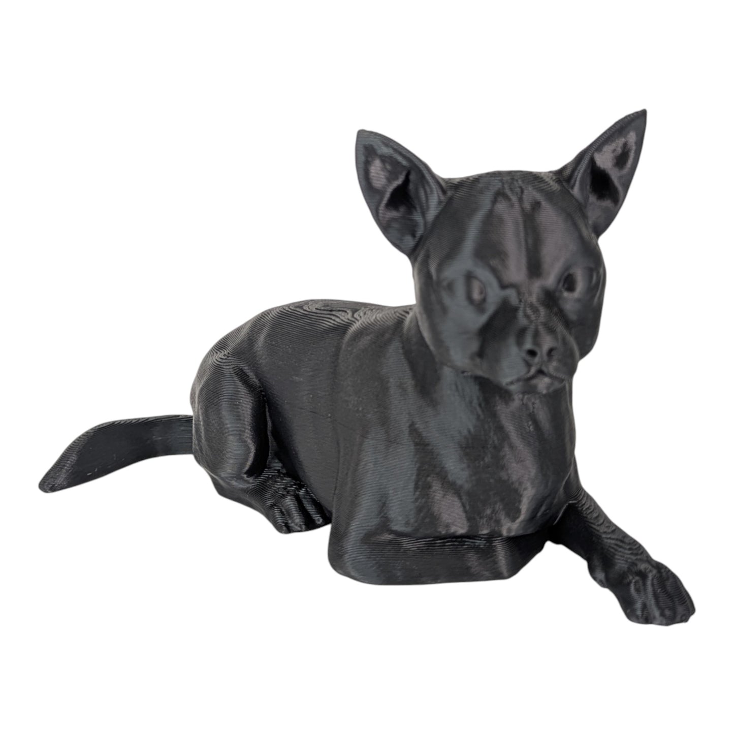 Ren: The Relaxed and Lounging Chihuahua Dog Figurine