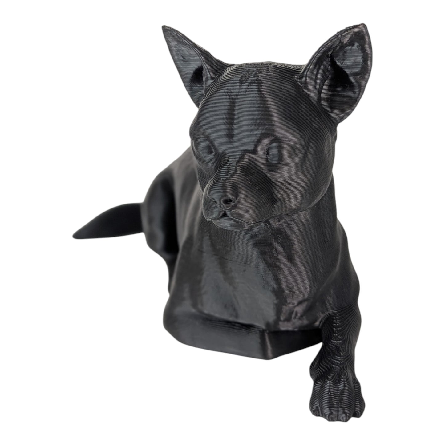 Ren: The Relaxed and Lounging Chihuahua Dog Figurine