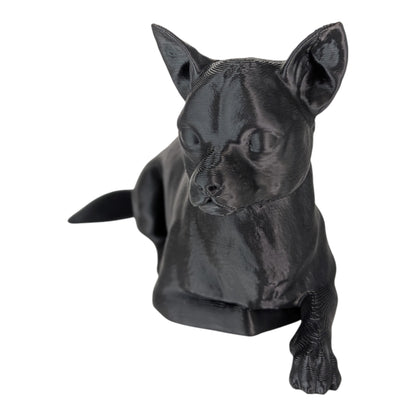 Ren: The Relaxed and Lounging Chihuahua Dog Figurine