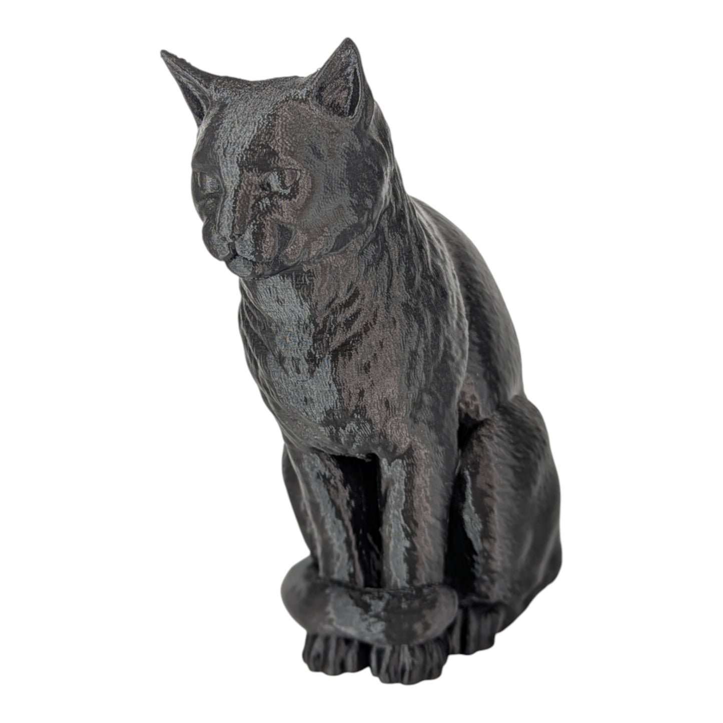 Cleo: The Curious Feline Observer Cat Figurine