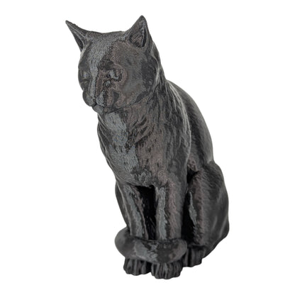 Cleo: The Curious Feline Observer Cat Figurine
